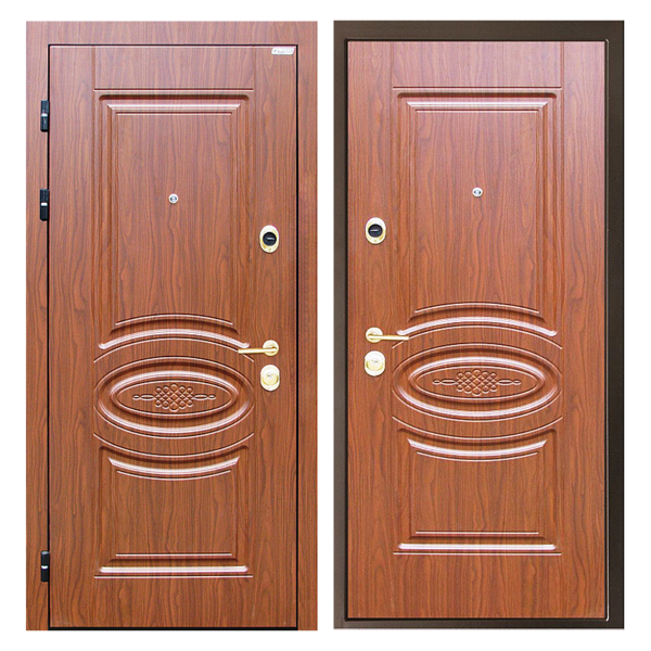 Входная металлическая дверь MM-016 (МДФ панели снаружи и внутри)