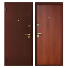 Металлическая дверь PL-007 (порошковое напыление + ламинированная панель)