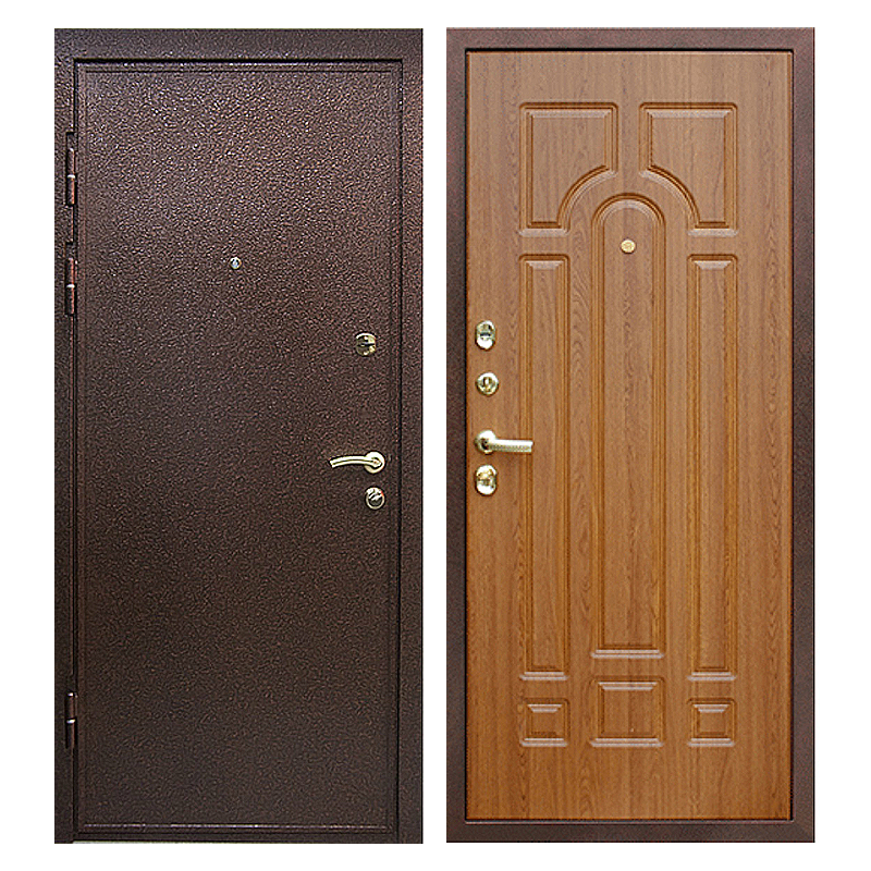 Входная металлическая дверь PM-001 (порошковое напыление + МДФ)