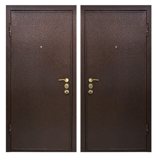 Входная металлическая дверь PP-010 (порошковое напыление снаружи и внутри)