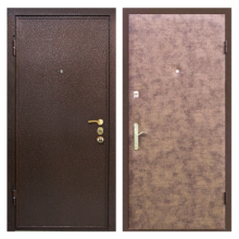 Входная металлическая дверь PV-004 (порошковое напыление + винилискожа)
