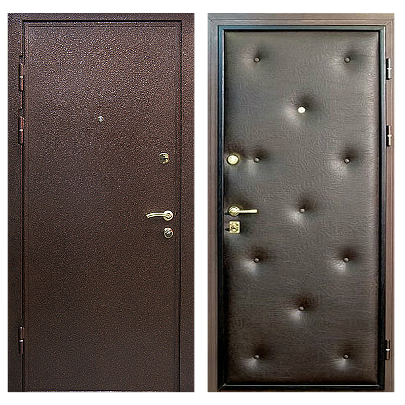 Входная металлическая дверь PVD-005 (порошковое напыление + винилискожа)
