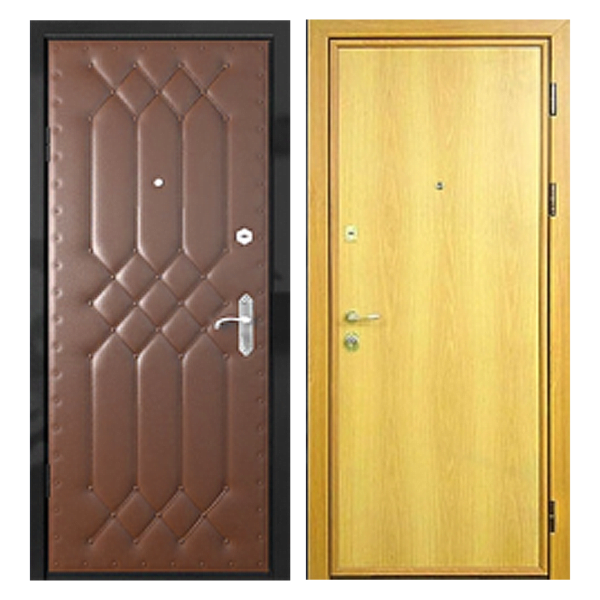 Входная металлическая дверь VDL-001 (винилискожа + ламинированная панель)