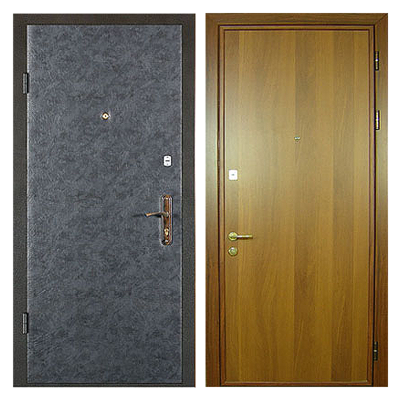 Входная металлическая дверь VL-001 (винилискожа + ламинированная панель)