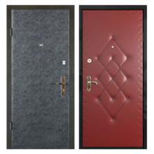 Входная металлическая дверь VVD-004 (винилискожа + винилискожа)